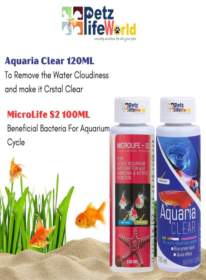 VAYINATO Aquatic Remedies (Pack of 2) Aquarium Water Conditioner Combo (Aquaria Clear-120ml & Microlife-100ml) for Pure Aquarium Water - Image 4